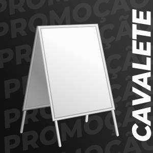 Cavalete de PVC Soft Chapa PS Adesivada e Tubo PVC  4x4 Brilho ou Fosco PS Adesivado 