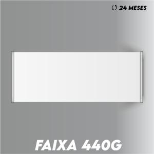 Faixa em Lona 440g Lona 440g M² 4x0  Madeira e cordinha 