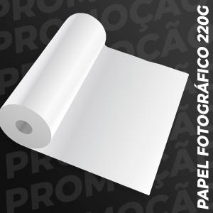 Papel Fotografico 220G Fosco acetinado M² 4x0 fosco sem refile usado para big hand e impressos em geral